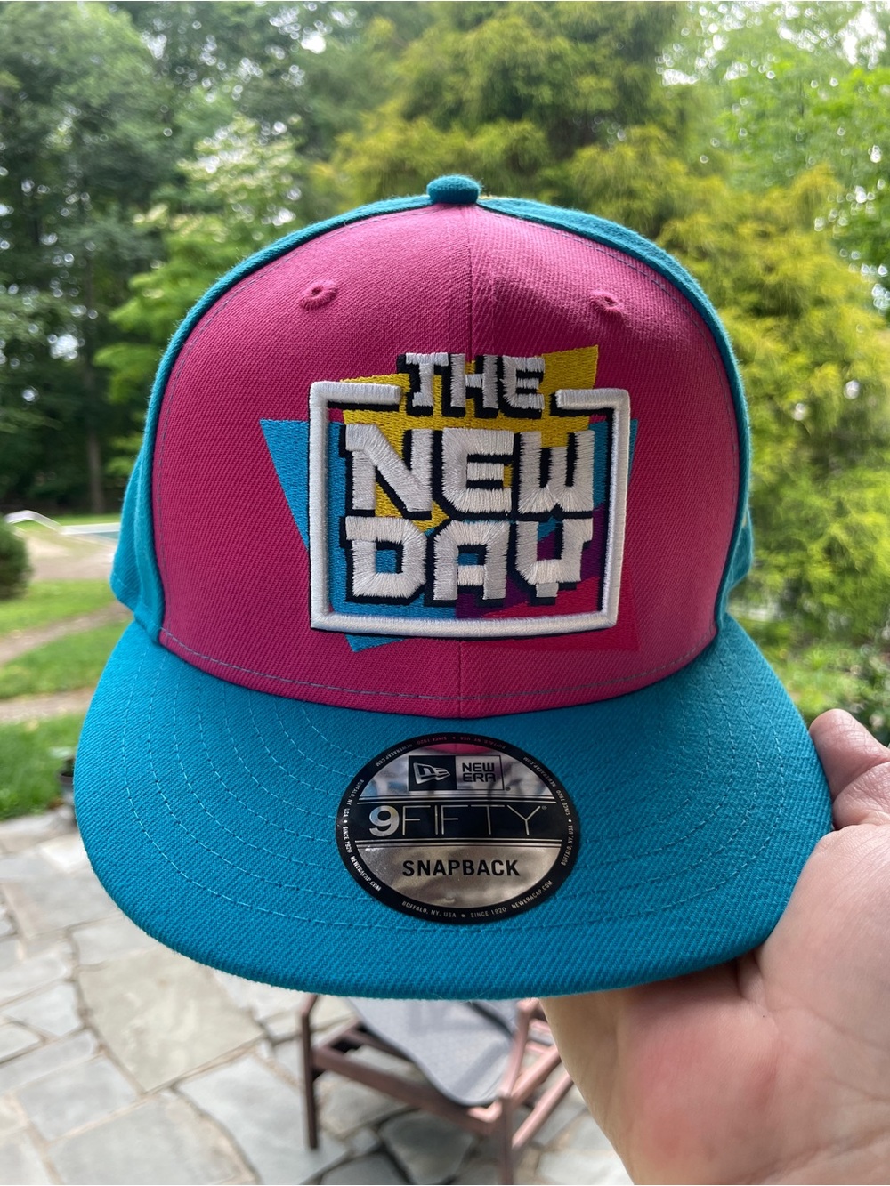 WWE The New Day Snapback Hat - Pink & Teal